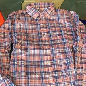 Southern tide intercoastal button up boys size X-Large in blue and pink